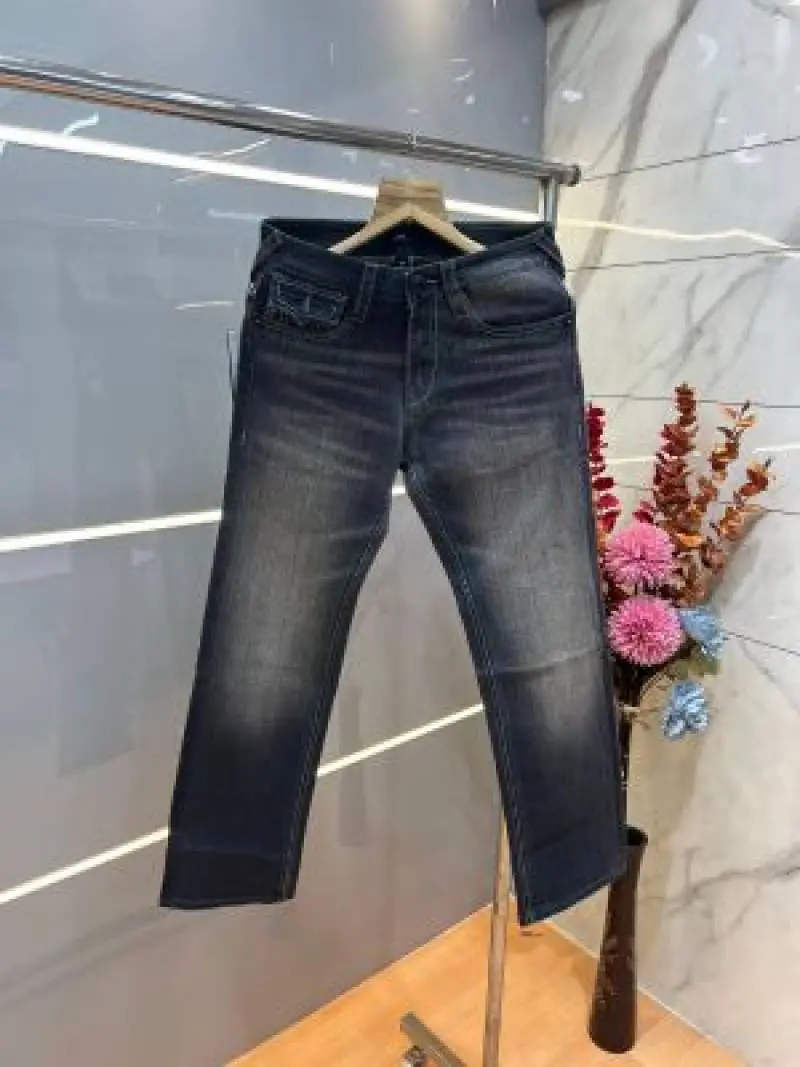 True Religio n White Shade Straight fit Premium Imported Stretchable Lycra Fabric Denim with Back Pocket Embroidered Design 3944 - Image 3