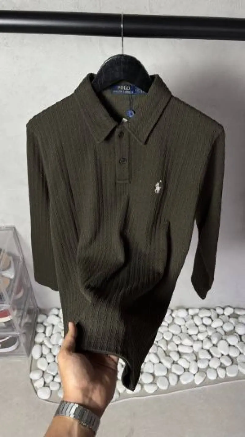 Premium Textured Knit Polo 1051 Sale Offer VS1000 - Image 2