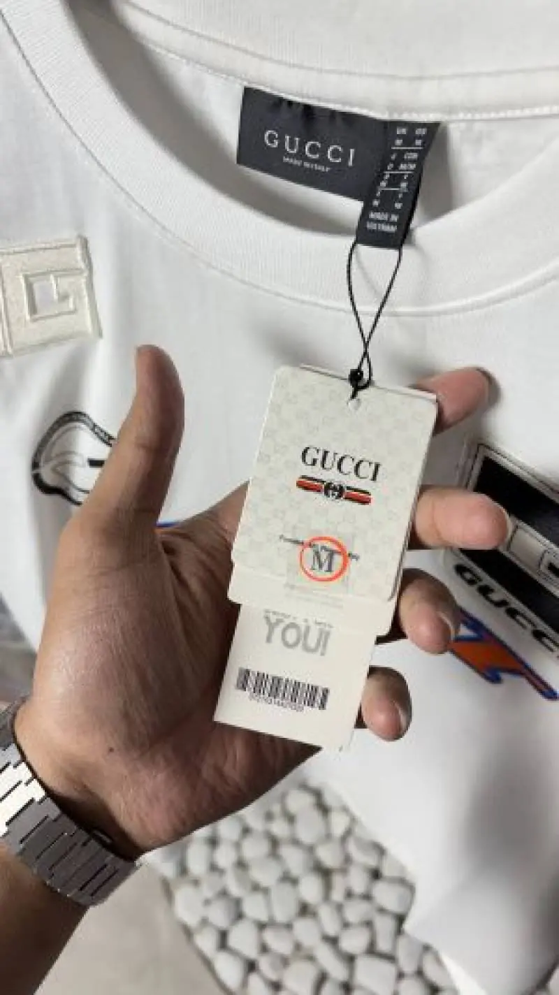 Gucci Premium Logo Patch T-Shirt 1299 Sale Offer VS1000 - Image 3