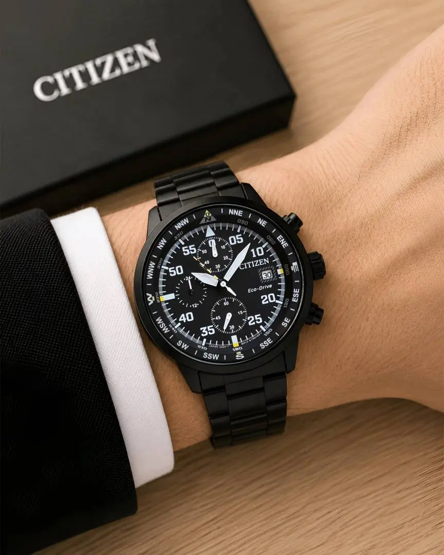 Citizen Mens Eco-Drive Aviator Chronograph - Image 2