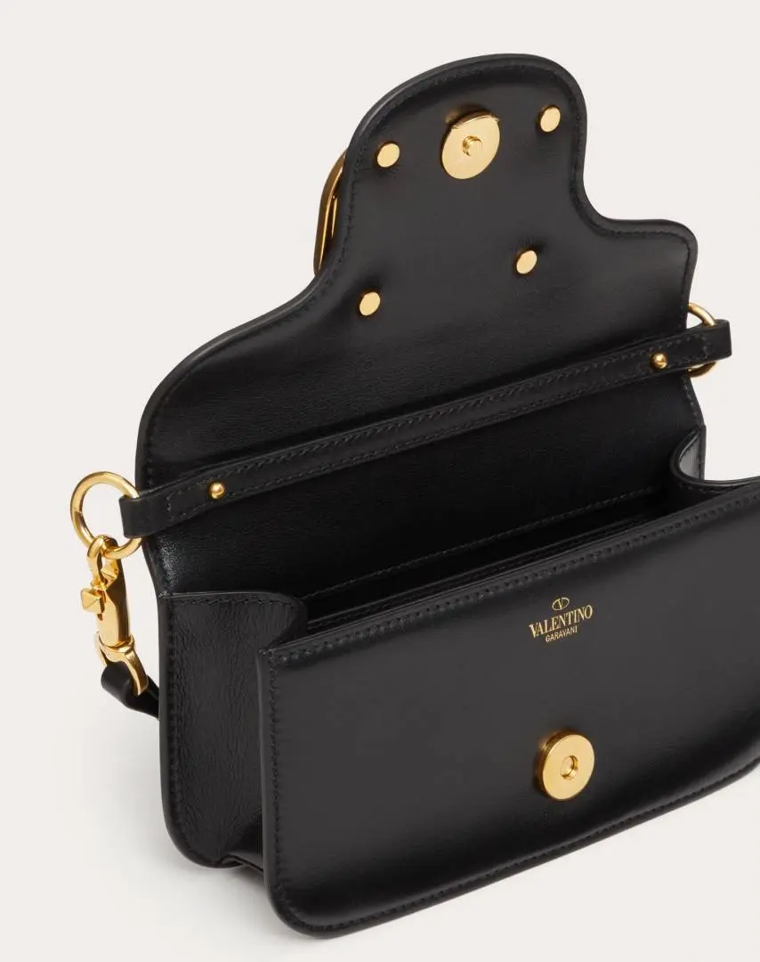 Valentynoo VLogo Black Small ShoulderBag With OriginalBox DustCover - Image 7