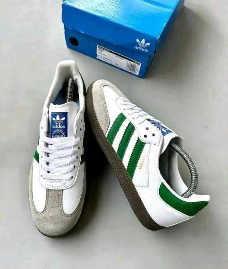 Adidas SAMBA WHITE GREEN 665 - Image 3