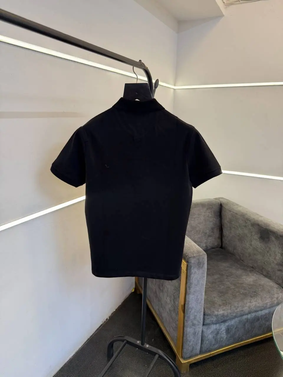 Lacoste imported polo tshirt black beige - Image 3