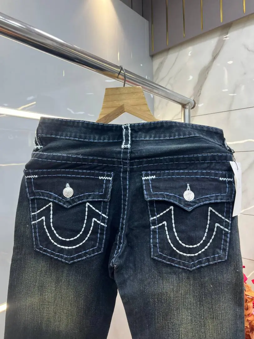 True Religio n Straight Fit Premium Imported Stretchable lycra fabric Denim with back flap pocket Design 3712 - Image 2