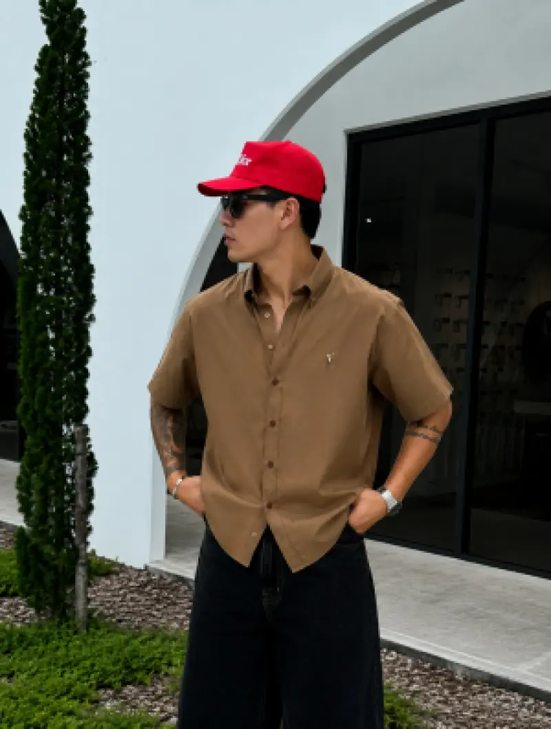Ralph Lauren Premium Brown Half Shirt
