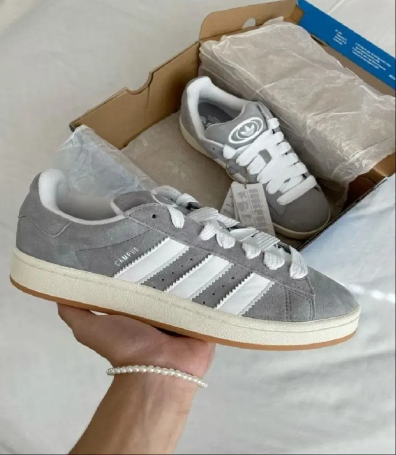 Adidas Campus Grey White Fix - Image 4