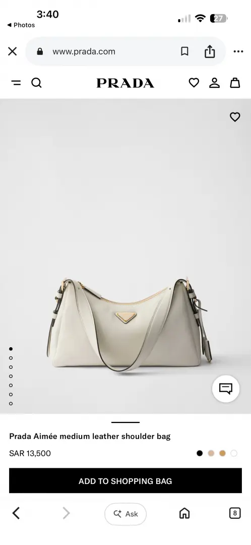Prada CB Aimee ShoulderBag With OriginalBox CarryBag - Image 2