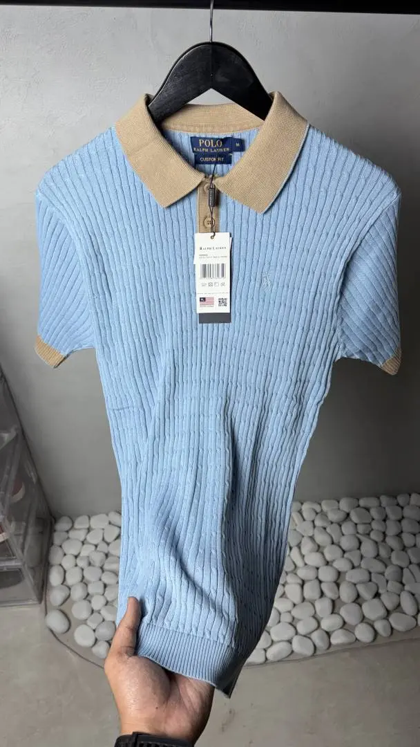 Ralph Lauren Premium Knit Polo T-Shirt 1413 - Image 5