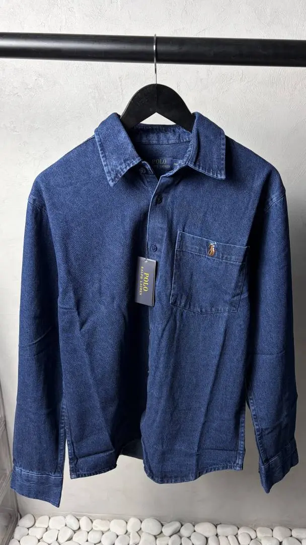 Ralph Lauren Dark Blue Premium Denim Shirts 1445 - Image 2