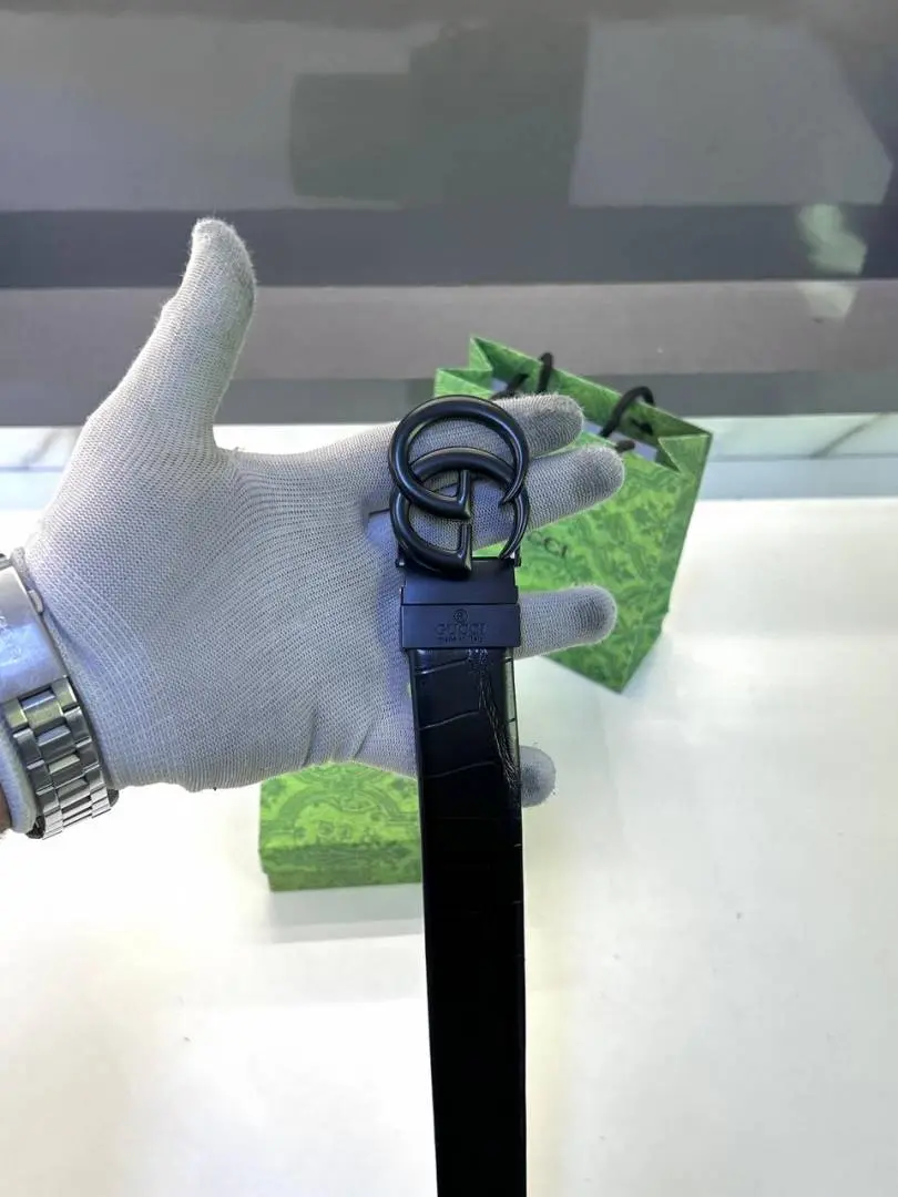 Gucci Reversible Full Black Belt Fa 289 - Image 3