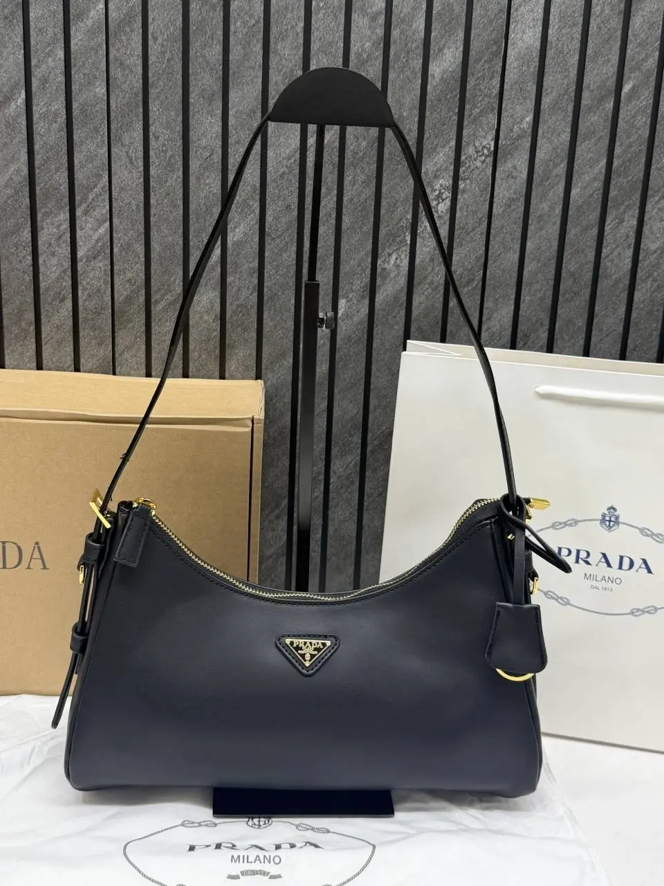 Prada CB Aimee ShoulderBag With OriginalBox CarryBag - Image 11
