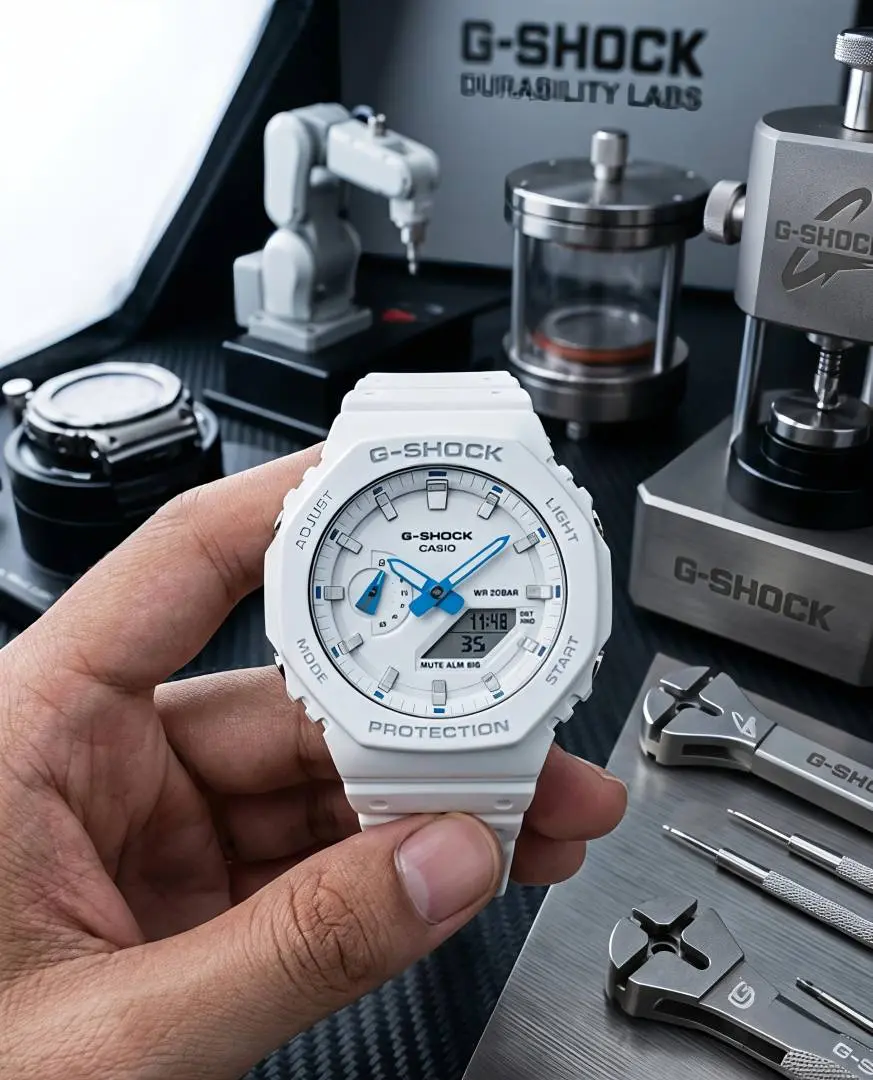 Casio G- Shock GA-2100HDS-7A white - Image 7
