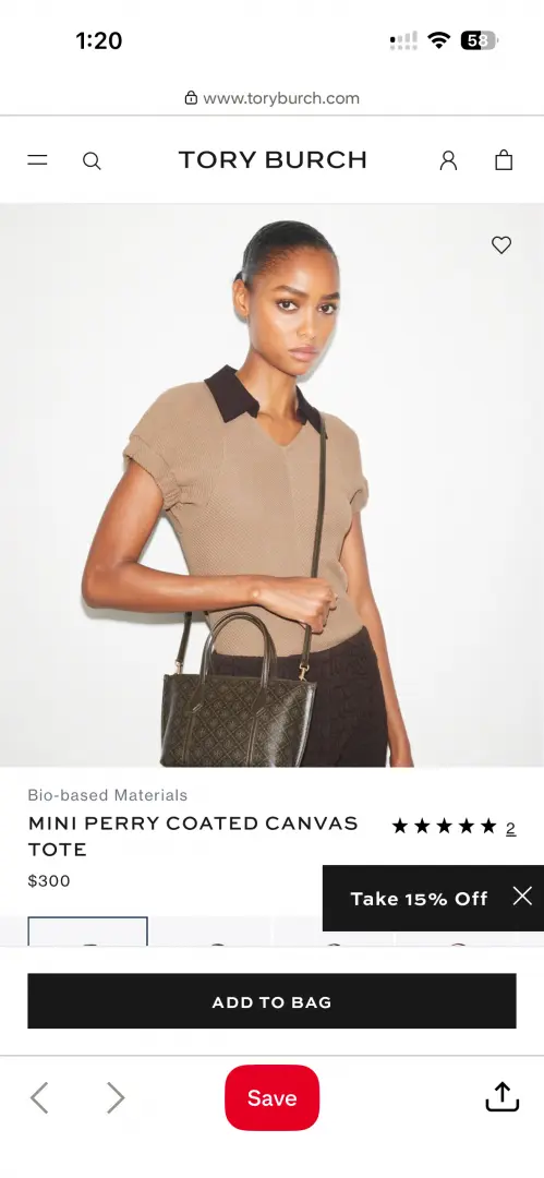 Toryy Burch Perry SmallTote Highend With OriginalMagnetBox DustCover - Image 8
