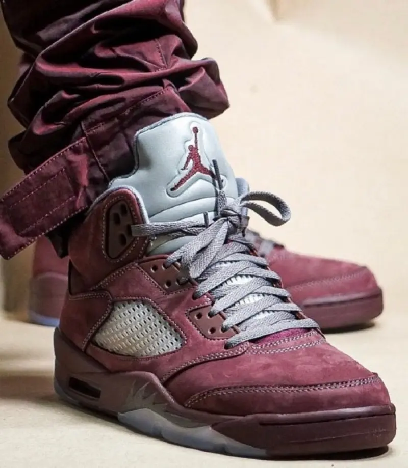 Jordan Retro 5 burgundy - Image 5