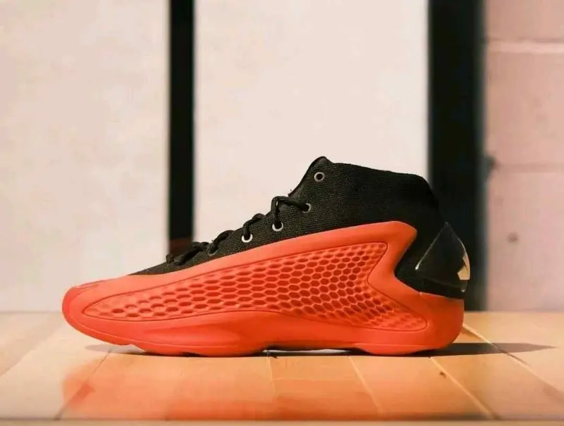 Adidas anthony edwards 1 ascent mid basketball shoes core black-orange 517 - Image 6
