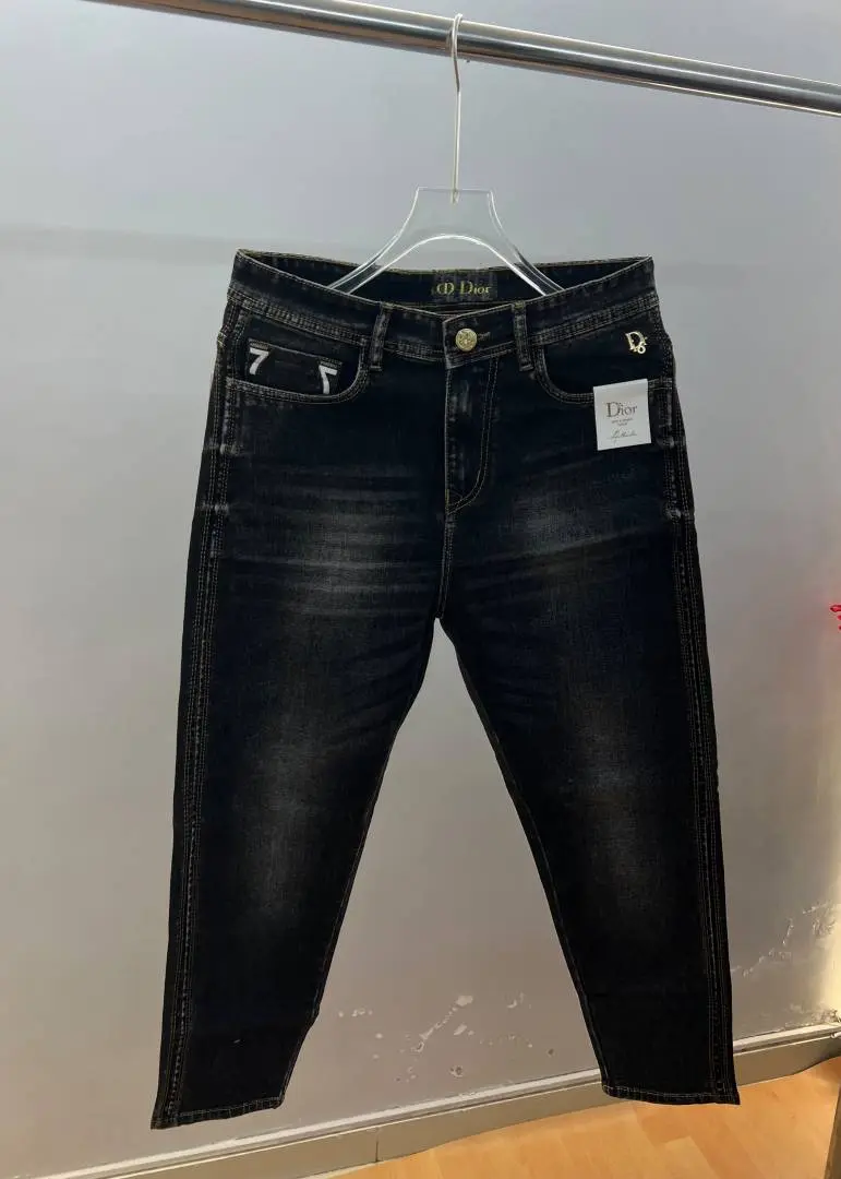 Christian Dio Premium Regular fit Denim with back pocket Logo Sale Offer 2388 - Image 4