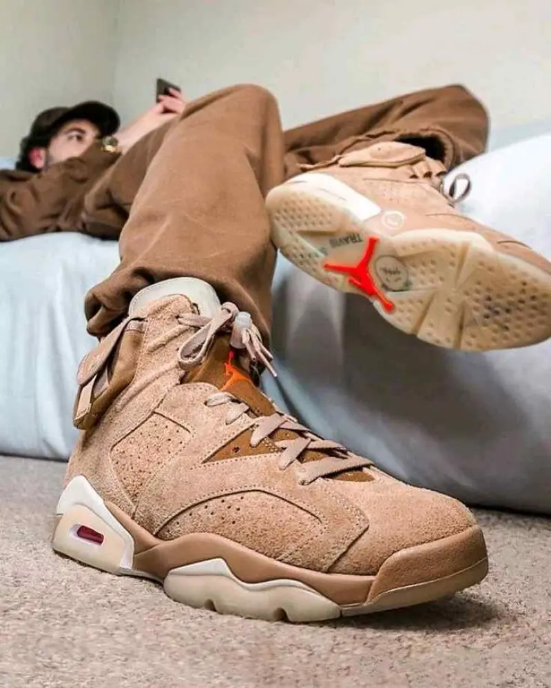 Travis Scott x Air Jordan 6 AJ6 - British Khaki - Image 2