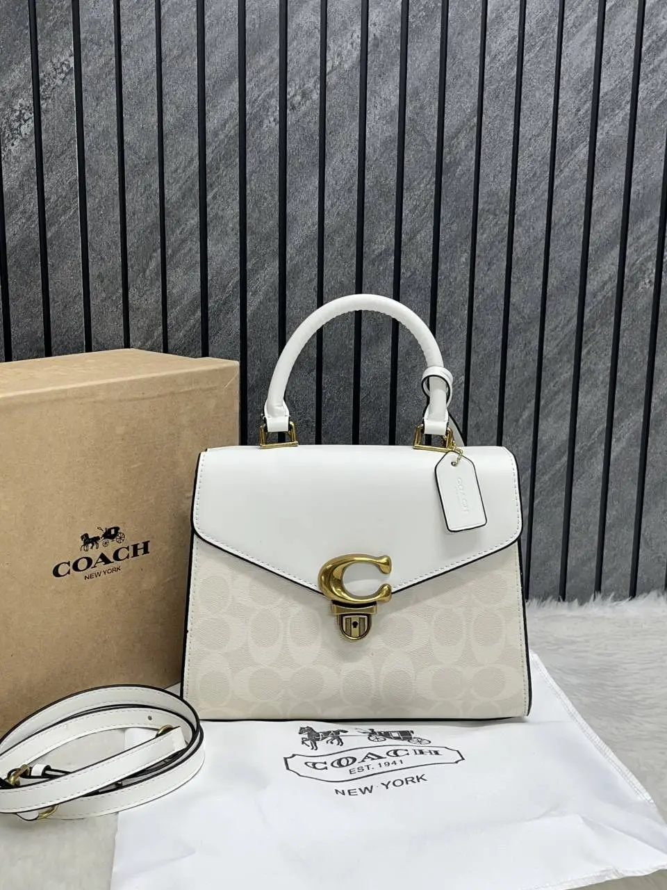 Coach Samie Top Handle Medium Handbag With OriginalBox - Image 2