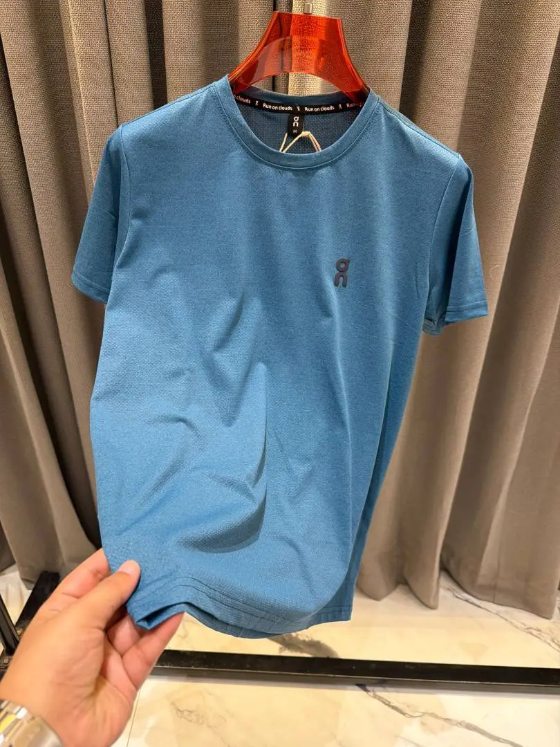 On Cloud Round Neck T-shirt Petrol Blue - Image 4