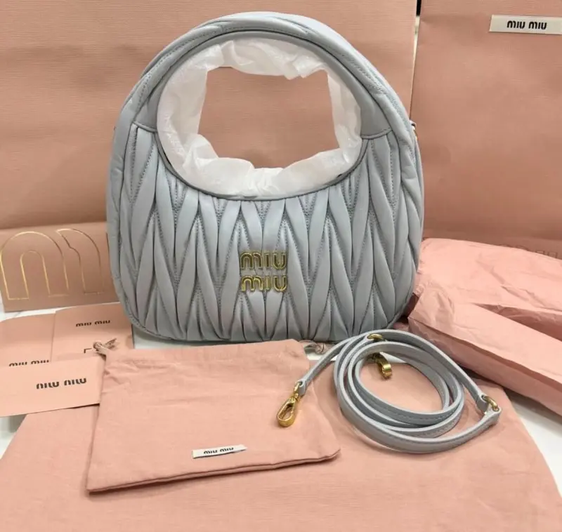 Miu Miu Matelasse Hobo Bag With Original Box Packing - Image 3