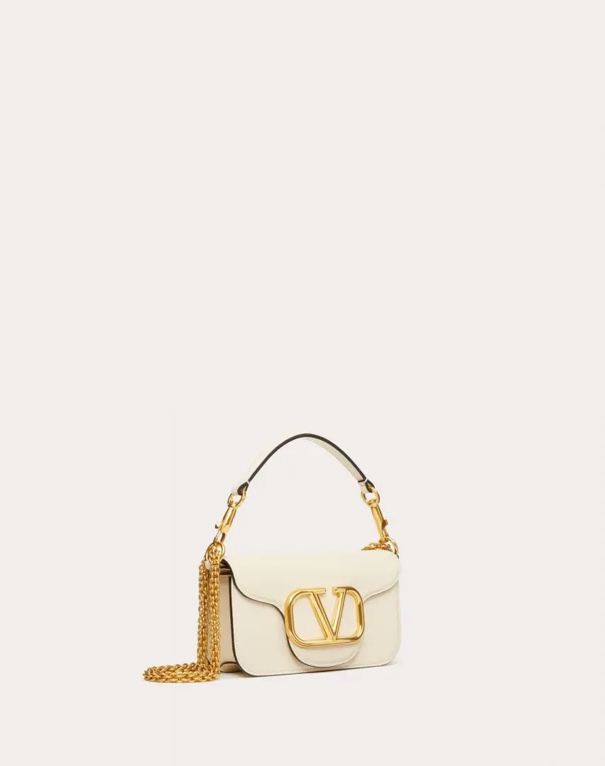 Valentino VLogo White Small ShoulderBag With OriginalBox DustCover - Image 7