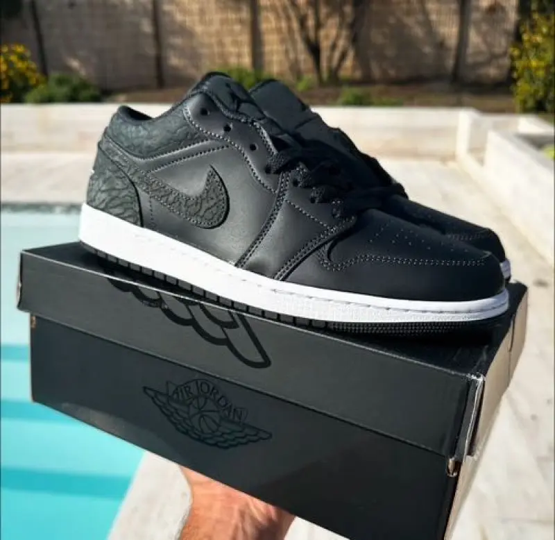 air jordan 1 low black elephant - Image 2
