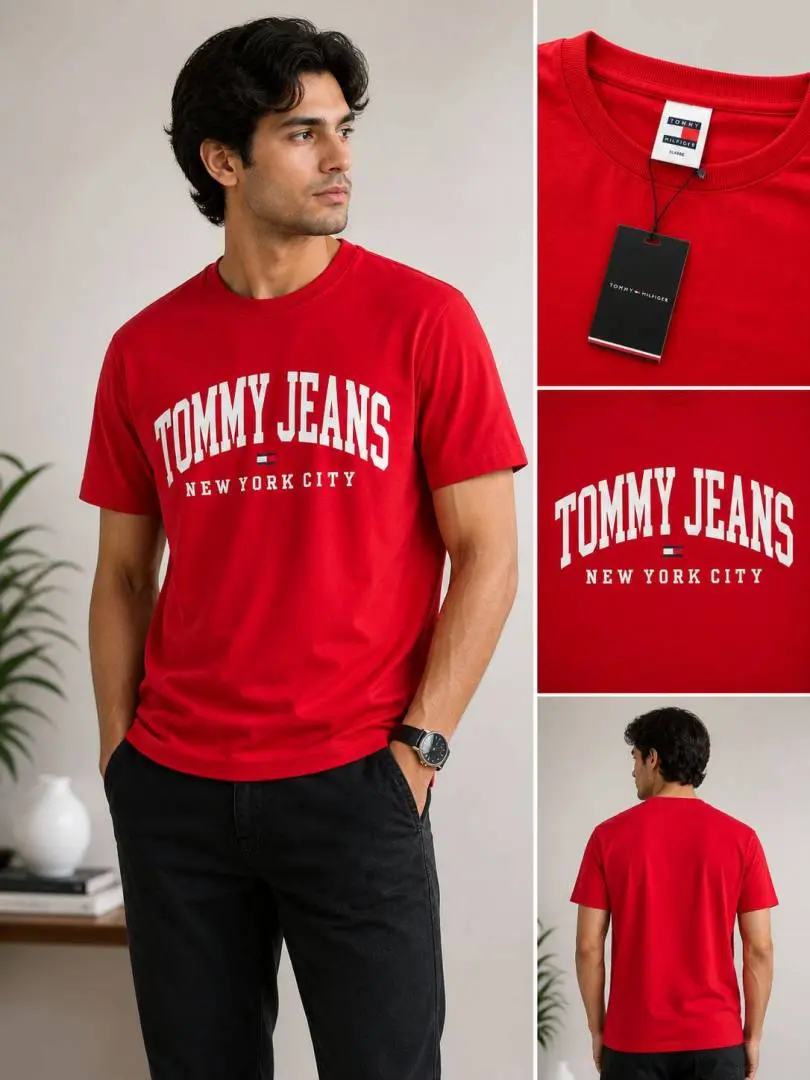 No return Tommy impoted Tshirt Red
