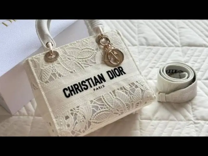 Diyor876 Lady My ABC D-Lite Embroidery Luxurious Quality With OG Magnetic Gift Box & Dust Bag & Scarf (White - 876) - Image 7