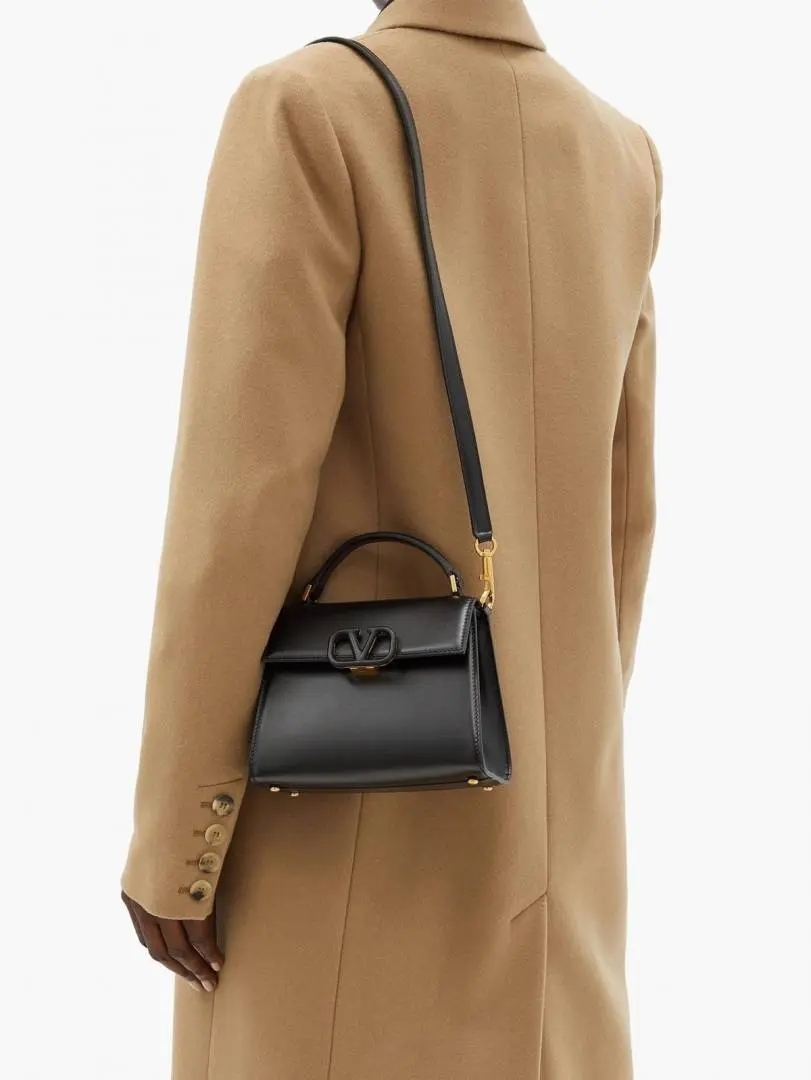 Valentynoo Black VSling TopHandle ShoulderBag With dustCover - Image 8