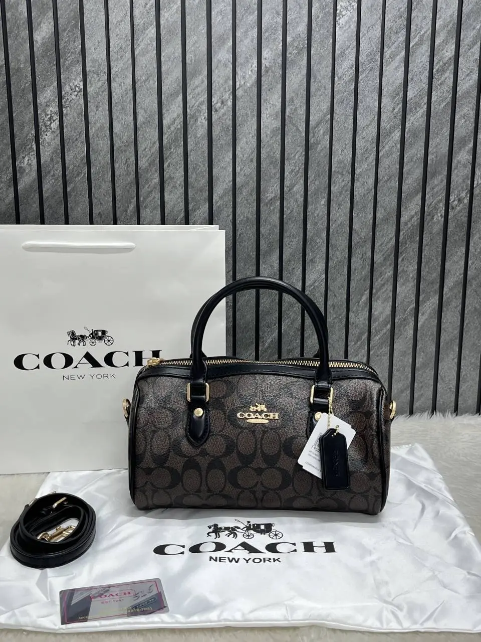 Coach Rowan Long Satchel Bag With OriginalCarryBag DustCover - Image 2