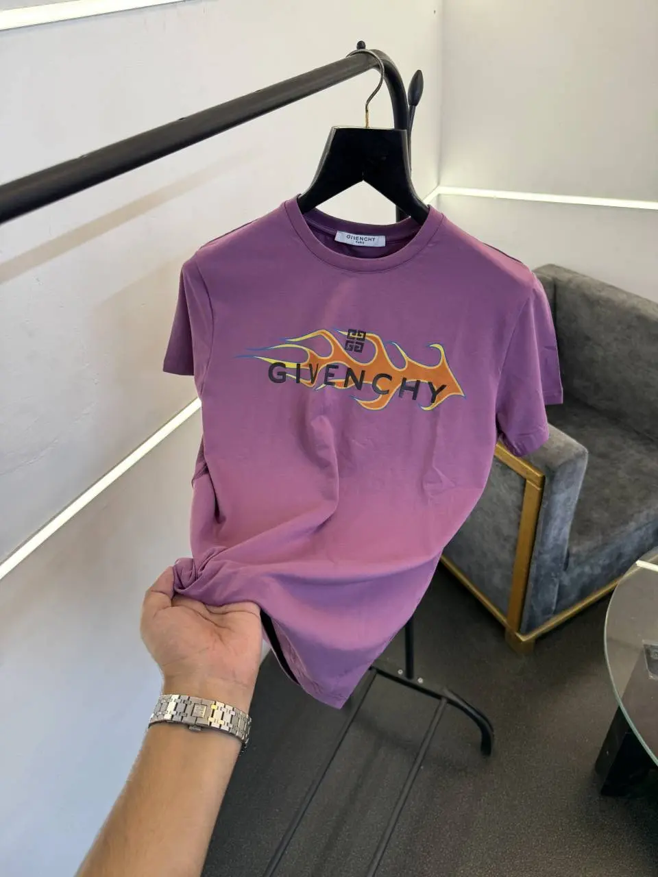 Givench y lavender imported round neck tshirt sale - Image 2