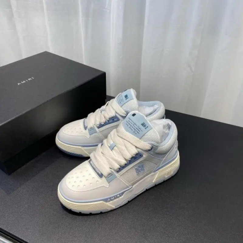 Amiri MA 1 Low Top White Blue - Image 5