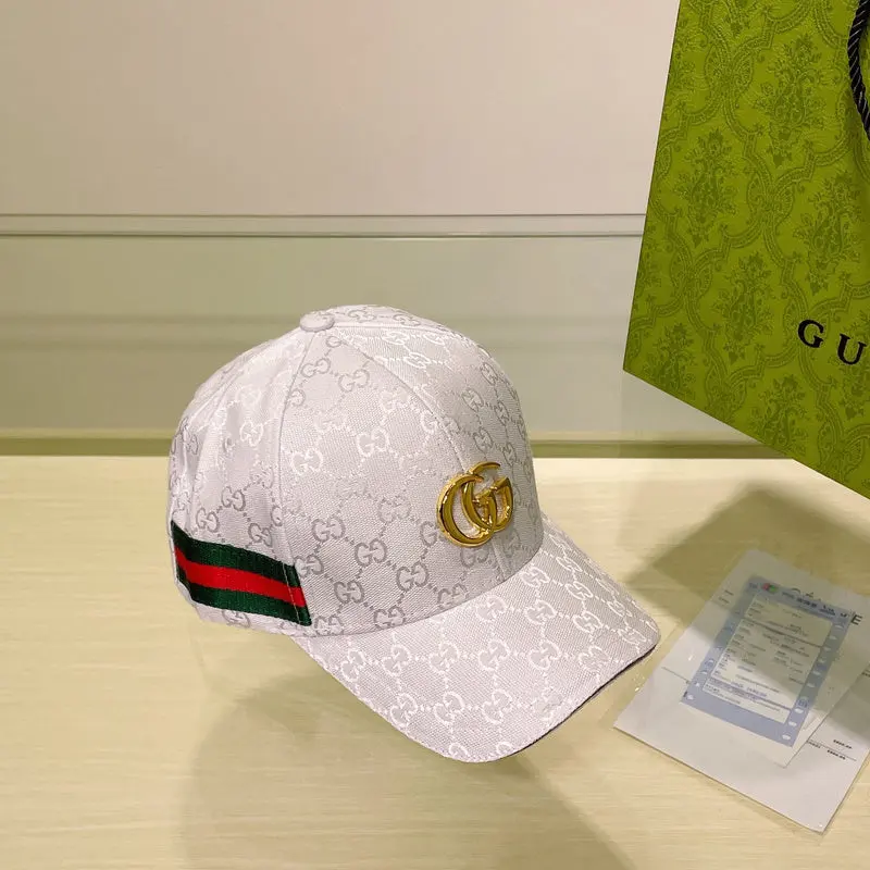 Gucci GG Stripes Monogram Front Logo Premium Unisex Cap With Safety Box - Image 6