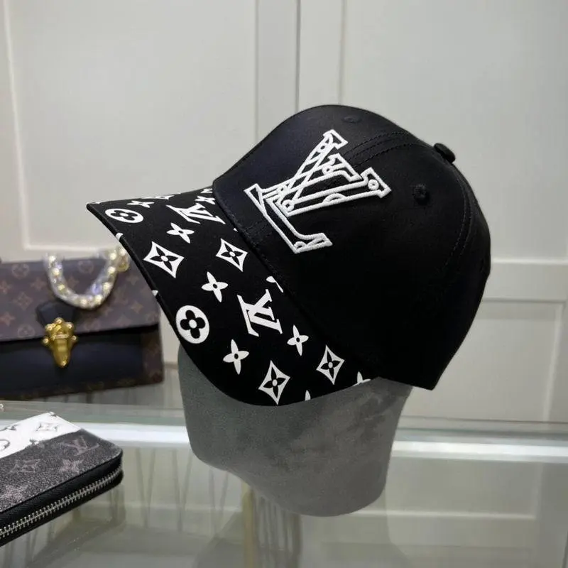 Louis Vuitton Flower Monogram Black Premium Unisex Cap - Image 2