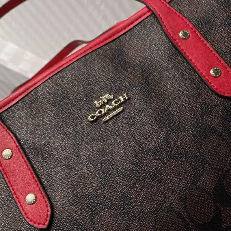 Coach Signature City Tote Bag With OG Box & Dust Bag (Dark Brown-829) - Image 6