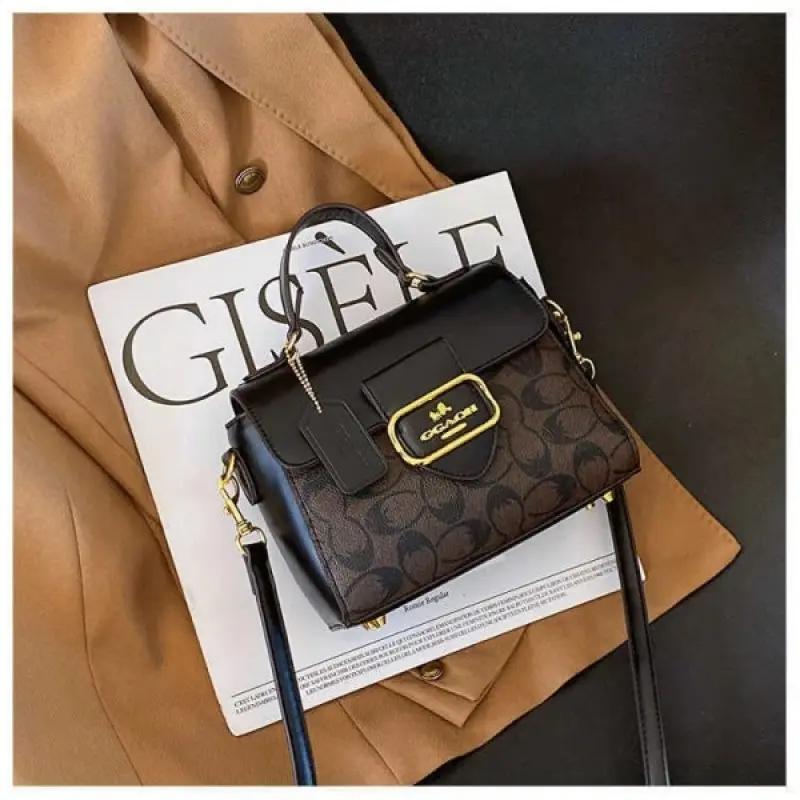 Coach Morgan Top Handle Signature Bag With OG Box & Dust Bag (Black Brown-343) - Image 7