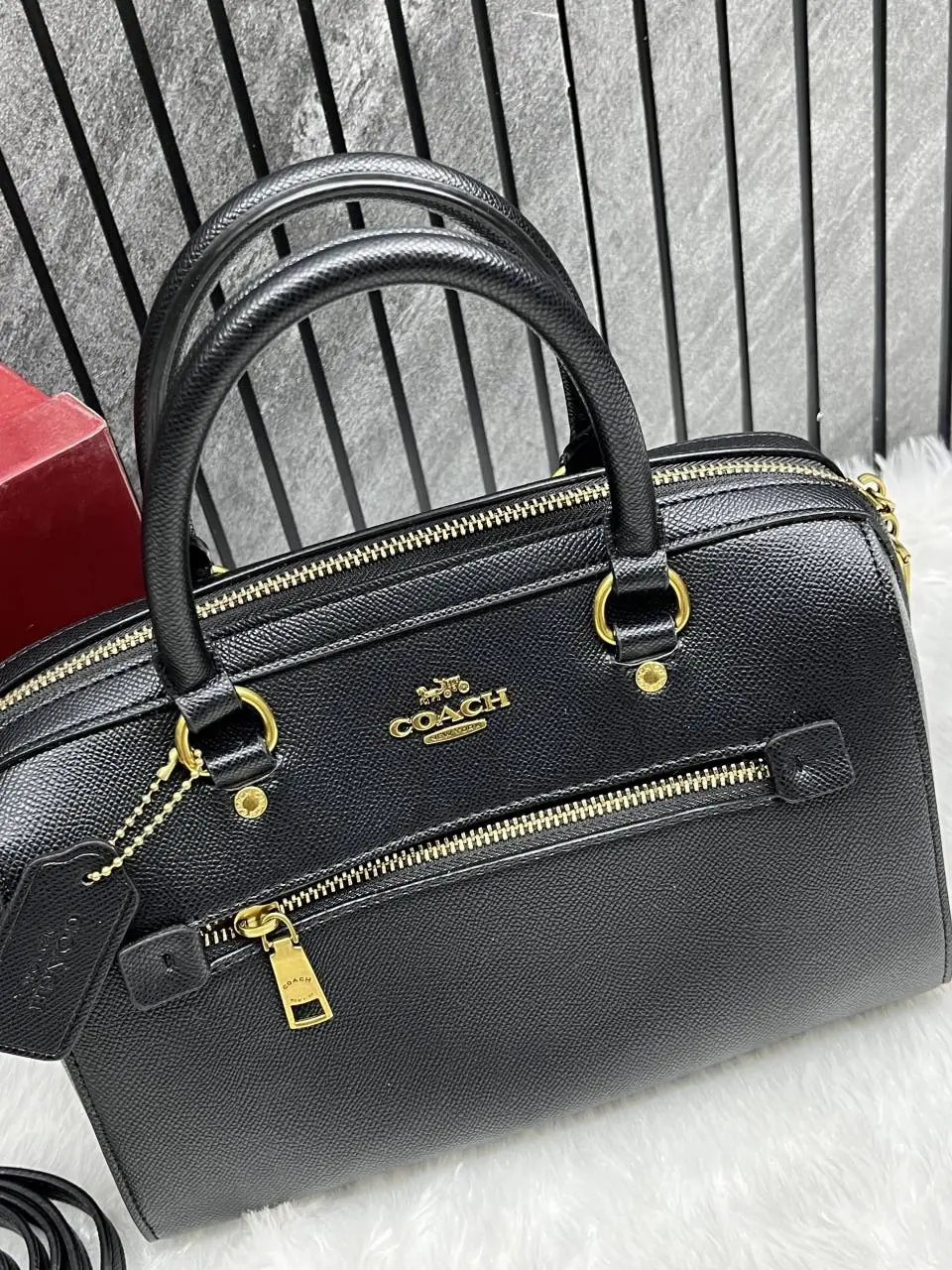 Coach Rowan Large Boston Bag With OriginalBox DustCover - Image 4