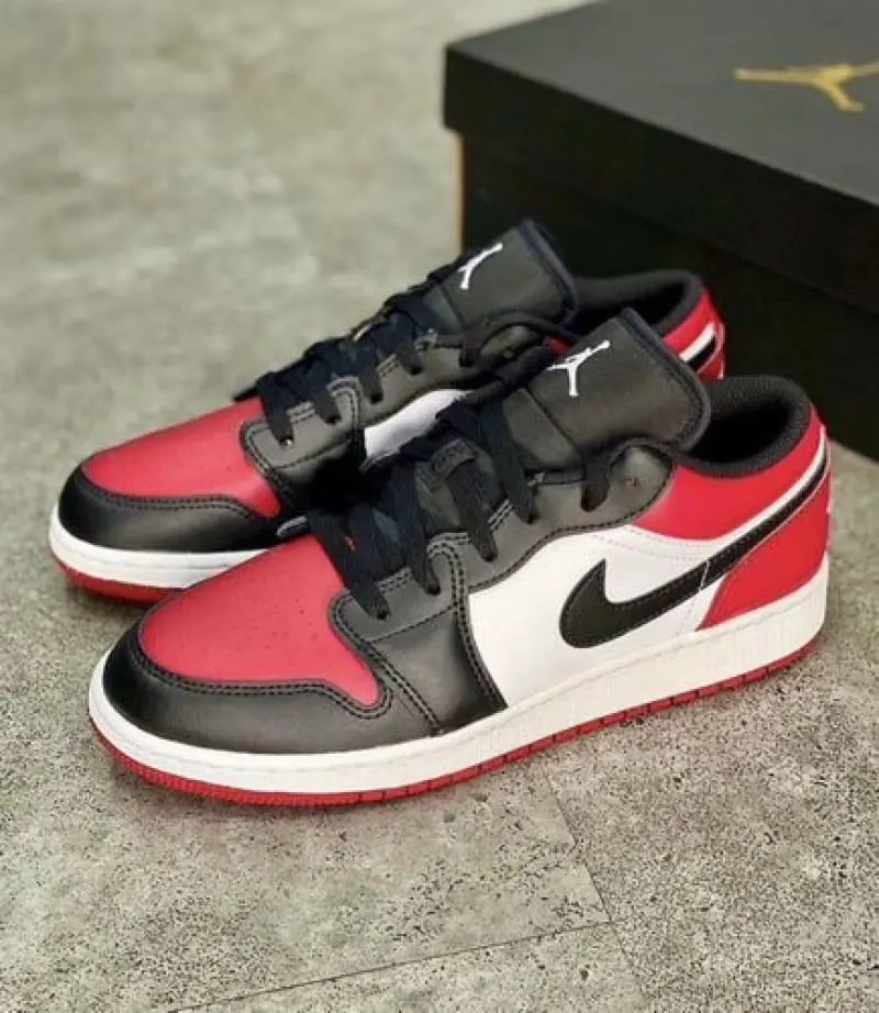 Air Jordan 1 Low Bred Toe Semi Ua - Image 5