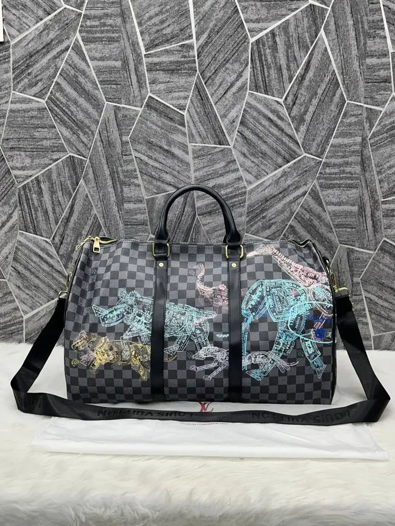 Louis Vuitton Keepall 55 Premium Duffle With DustCover - Image 5