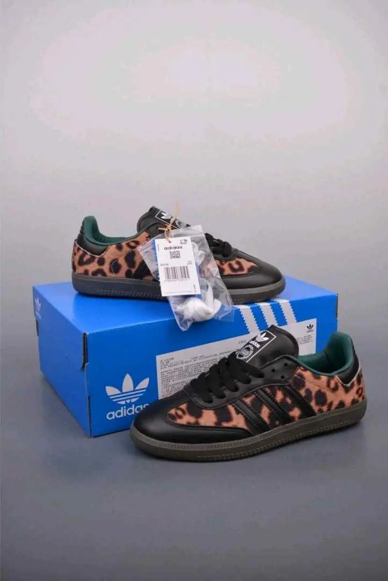 Adidas Samba OG Black Green Leopard 1778 - Image 3