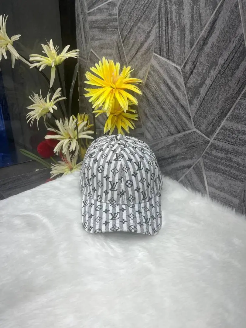Louis Vuitton Grey All Over Monogram Premium Unisex Cap With Safety Box - Image 2