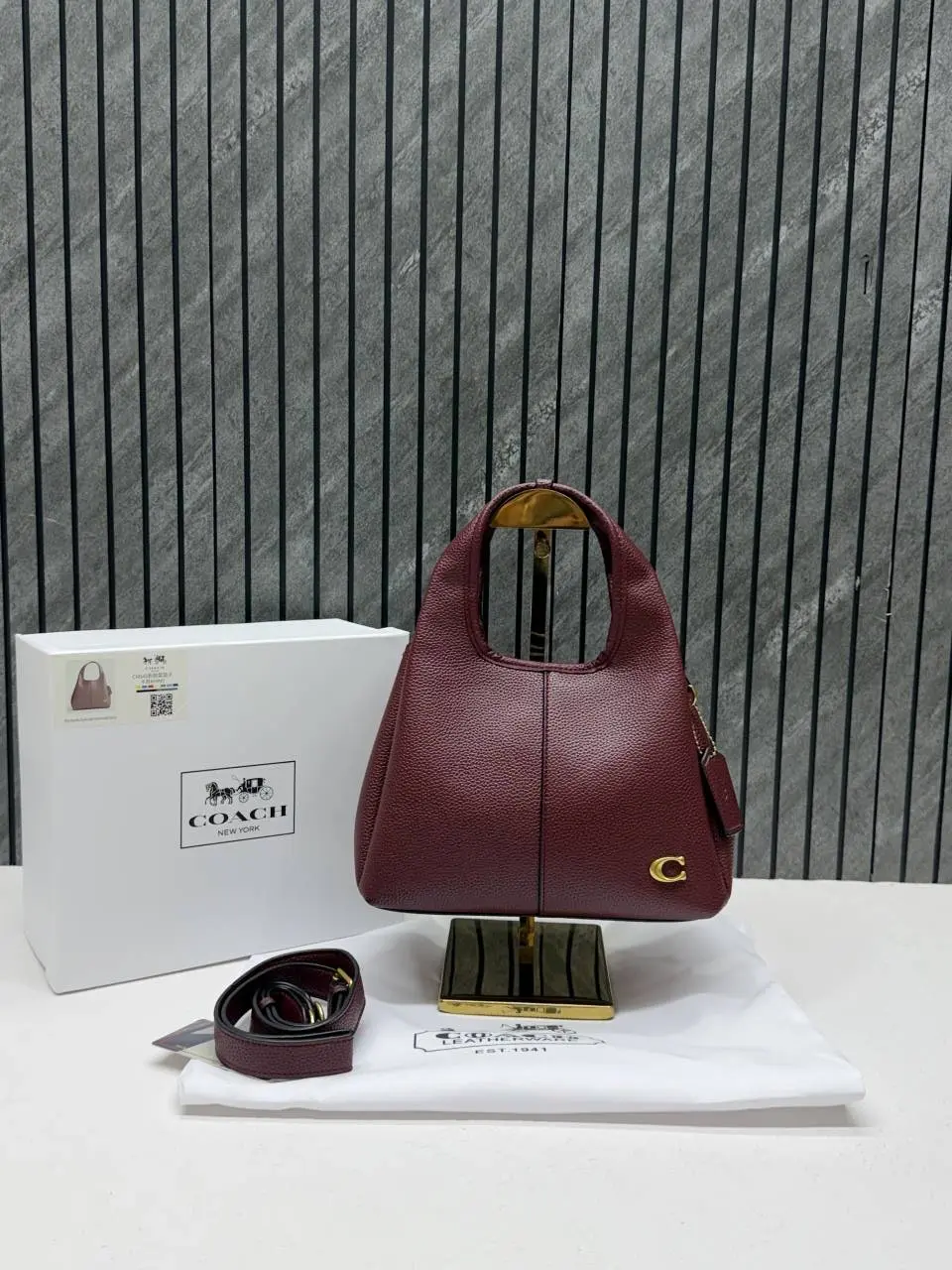 Coach Lana 23 Wine With OriginalBox DustCover LongBelt - Image 5