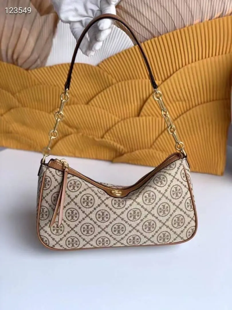 Toryy Burch Brown Studio Shoulder Crossbody Bag With OriginalBox & DustCover - Image 6
