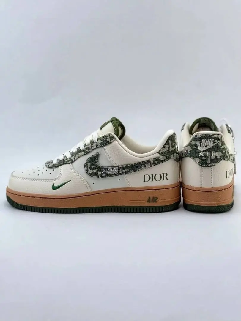 Nike AIRFORCE 1 X DIOOR BEIGE GREEN - Image 3