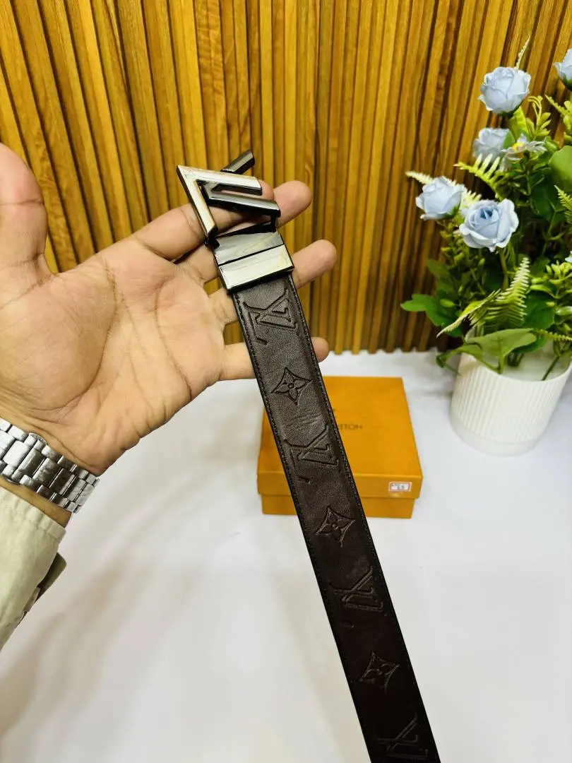63 LV LOUIIS VUITTON PREMIUM QUALITY REVERSIBLE BELT - Image 3