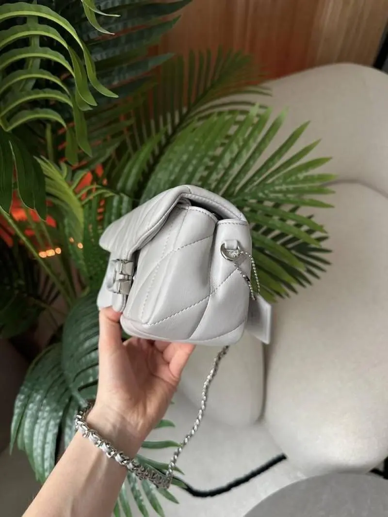 Coach946 Tabby 20 Shoulder Bag With OG Box & Dust Bag (Grey - 946) - Image 5