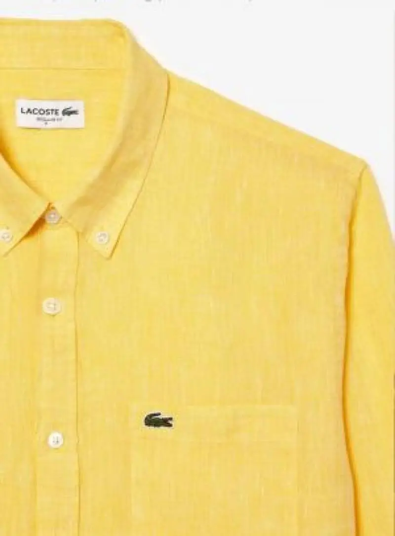 Lacoste IMPORTED STORE ARTICLE SHIRT YELLOW