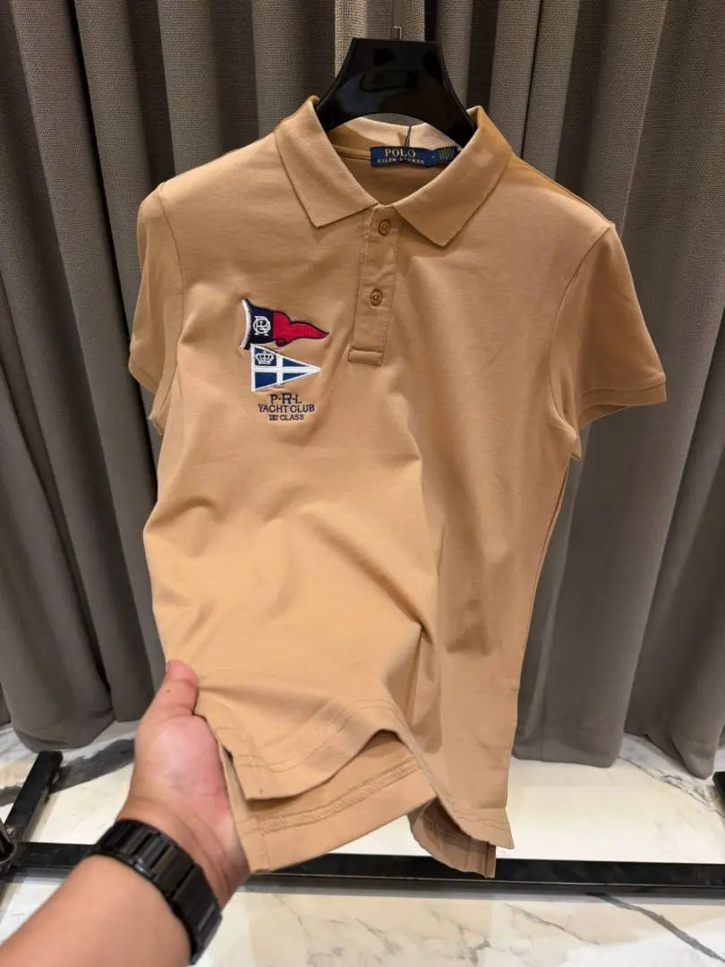 Ralph Lauren Chest Logo Polo T-shirt Brown - Image 3