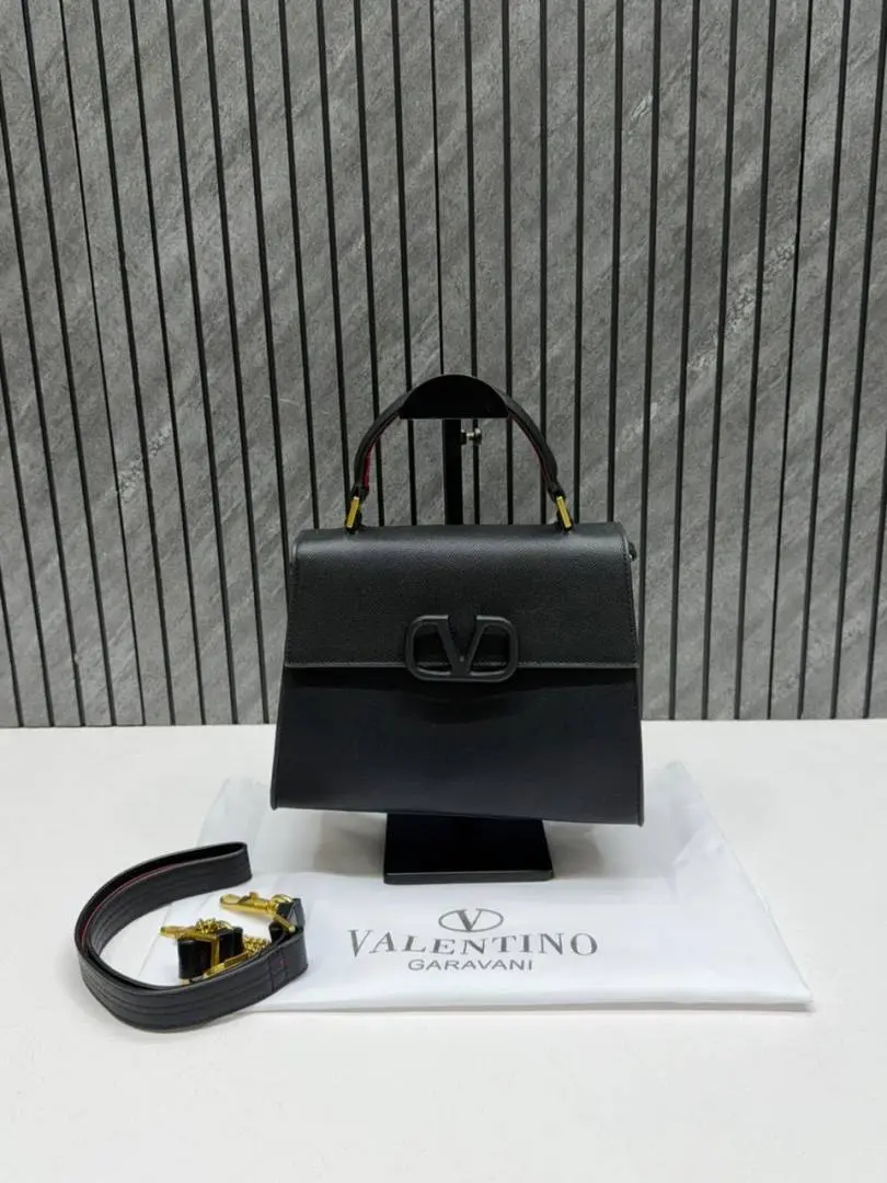 Valentynoo Black VSling TopHandle ShoulderBag With dustCover - Image 11