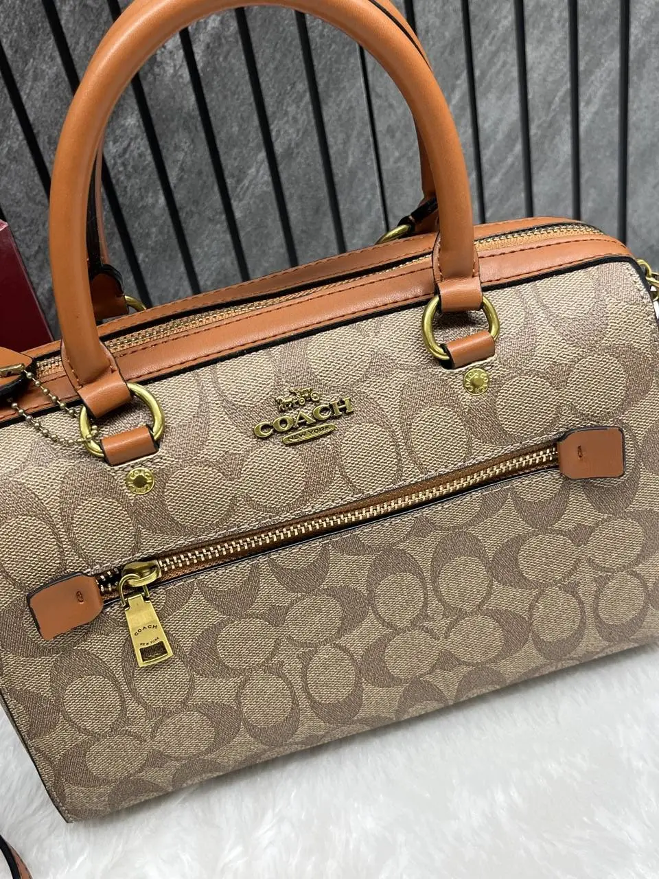 Coach Rowan Large Boston Bag With OriginalBox DustCover - Image 8